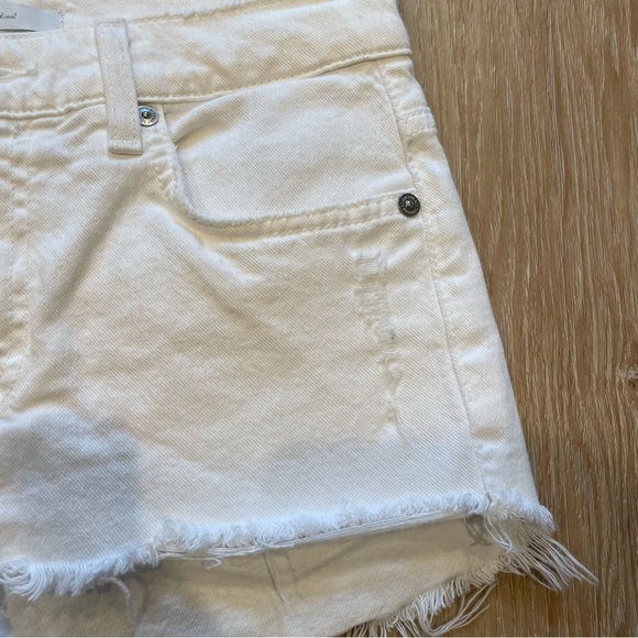 7 For All Man Kind White Denim Short - Picture 6 of 14
